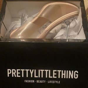 Clear Cake Stand Clear Mule Heels